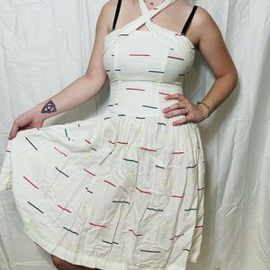 Vintage Corset Halter Dress